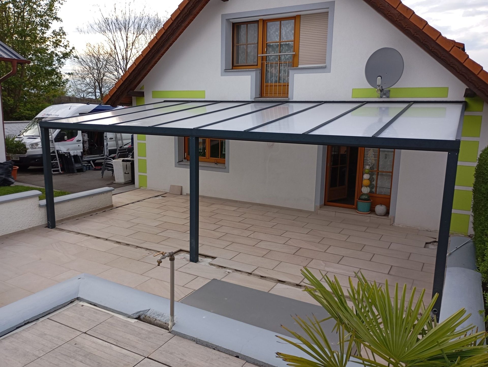 Klasická pergola s posezením